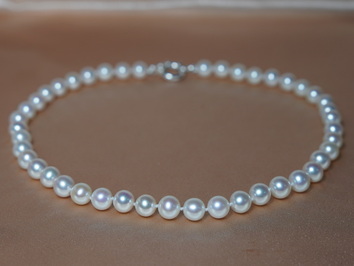 Perlový náhrdelník zo sladkovodných perál AAA 8,5mm RSN8595AAAwA Perlový náhrdelník zo sladkovodných perál AAA 8,5mm RSN8595AAAwA