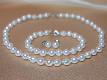 Perlový set akoya perly  APNS7580AAC Perlový set akoya perly  APNS7580AAC