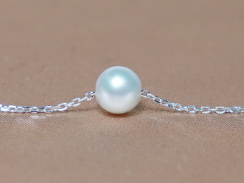 Pravá perla na retiazke náhrdelník FPSN10w Pravá perla na retiazke náhrdelník FPSN10w