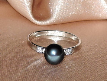 Prsteň s perlou BC027WBR-B Prsteň s perlou BC027WBR-B