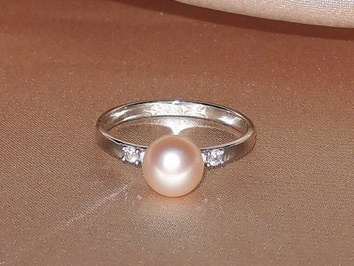 Prsteň s perlou BC027WBR-P Prsteň s perlou BC027WBR-P