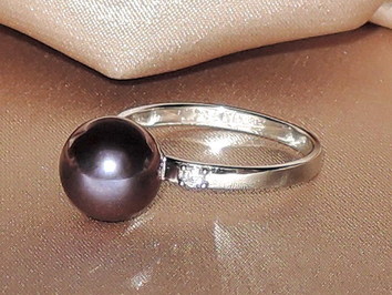 Prsteň s perlou BC027WFR-B Prsteň s perlou BC027WFR-B