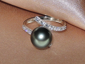 Prsteň s perlou BC029WR-TAA+ Prsteň s perlou BC029WR-TAA+