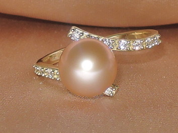 Prsteň s perlou BC029YFR-P Prsteň s perlou BC029YFR-P