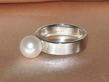 Prsteň s perlou BC032SR-W Prsteň s perlou BC032SR-W