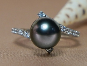 Prsteň s tahitskou perlou 14K BC029WR-T