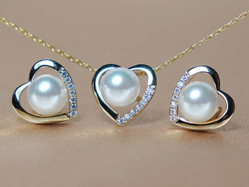 Set šperkov z riečnych perál v 14K zlate WW013YS-FW Set šperkov z riečnych perál v 14K zlate WW013YS-FW