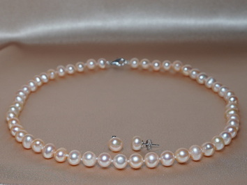 Set šperkov z ružových sladkovodných perál ORSET8085AApG Set šperkov z ružových sladkovodných perál ORSET8085AApG