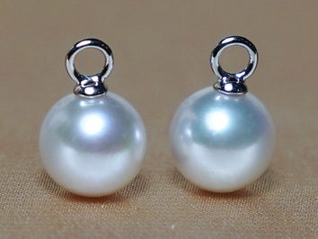 Sladkovodné perly so zlatými očkami WW018WE-FW Sladkovodné perly so zlatými očkami WW018WE-FW