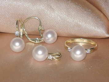 Zlaté šperky s perlami BC140YS-A Zlaté šperky s perlami BC140YS-A