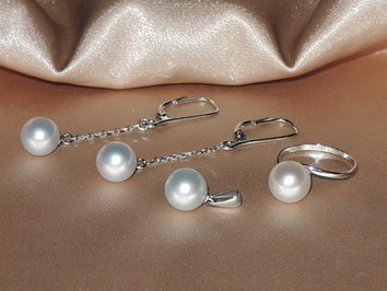 Šperky s perlami BC160WS-W Šperky s perlami BC160WS-W