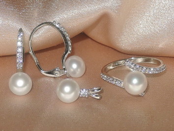 Šperky s perlami BC170WBS-W Šperky s perlami BC170WBS-W