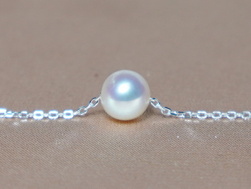 Strieborný náhrdelník s pravou sladkovodnou perlou AAA N123SwU Strieborný náhrdelník s pravou sladkovodnou perlou AAA N123SwU