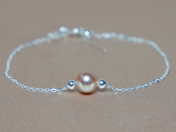 Strieborný náramok s perlou B123SpU Strieborný náramok s perlou B123SpU