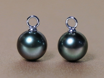 Tahitské perly so zlatými očkami WW018WE-T