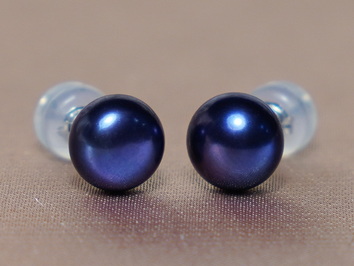 14K zlaté napichovacie perlové náušnice BSE14WG 14K zlaté napichovacie perlové náušnice BSE14WG