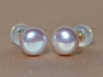 14K zlaté napichovacie perlové náušnice LSE14YG 14K zlaté napichovacie perlové náušnice LSE14YG