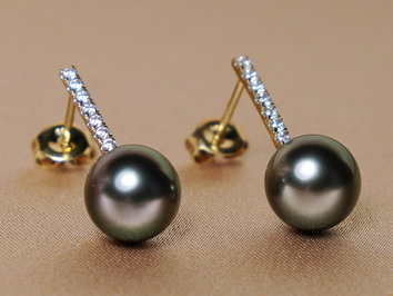 Zlaté náušnice s perlami WW015YE-T Zlaté náušnice s perlami WW015YE-T