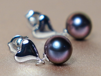 Zlaté náušnice so sladkovodnými perlami WW03WHE-FB Zlaté náušnice so sladkovodnými perlami WW03WHE-FB