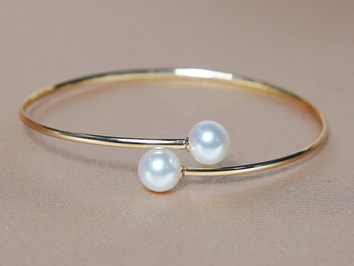 Zlatý náramok s perlami WW08YB-WW Zlatý náramok s perlami WW08YB-WW