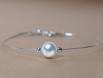 Zlatý náramok 18K s perlou Južného Pacifiku WW07WB-W Zlatý náramok 18K s perlou Južného Pacifiku WW07WB-W