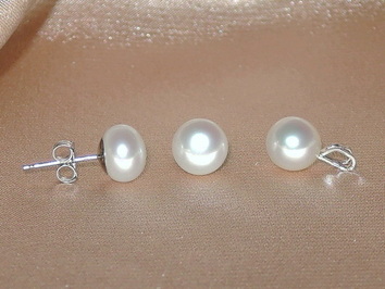 Zlatý perlový set z bielych riečnych perál FPS200Pw-W Zlatý perlový set z bielych riečnych perál FPS200Pw-W