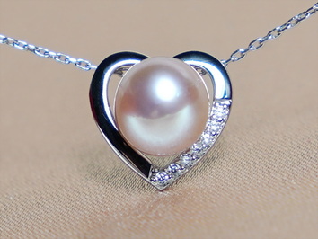 Zlatý prívesok s ružovou riečnou perlou  WW011WP-FP Zlatý prívesok s ružovou riečnou perlou  WW011WP-FP