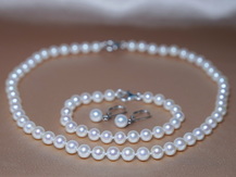 Perlový set sladkovodné perly