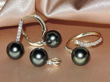 Perlový set v zlate