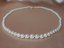 Perlový náhrdelník v striebre