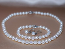 Perlový set sladkovodné perly