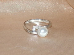 Prsteň s perlou BC04SR-WB prsteň s perlou BC04SR-WB BC04SR-WB