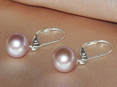 Šperky s perlami FPS002lT perlové náušnice RE100AAAlM FPS002lT