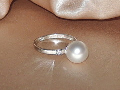 Šperky s perlami BC140WS-W prsteň s perlou BC027WR-W najvyššia AAA kvalita BC140WS-W