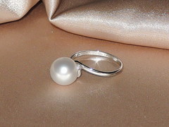 Šperky s perlami BC150WS-W prsteň s perlou BC028WR-W najvyššia AAA kvalita BC150WS-W