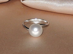 Šperky s perlami BC160WS-W prsteň s perlou BC028WR-W najvyššia AAA kvalita BC160WS-W