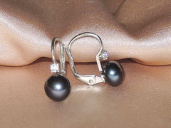 Šperky s perlami BC180WBS-B Perlové náušnice BC022WBE-B BC180WBS-B