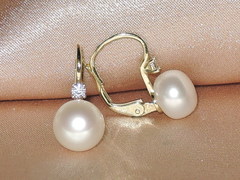 Šperky s perlami BC180YBS-W perlové náušnice BC022YBE-W BC180YBS-W