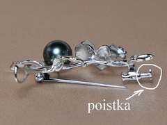 Brošňa s pravou tahitskou perlou BR012BR Brošňa s pravou tahitskou perlou BR012BR.1.JPG BR012BR