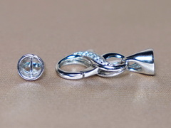 Elegantný strieborný perlový uzáver NEKONEČNO K02 Elegantný strieborný perlový uzáver nekonečno K02.2.JPG K02