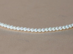 Perlový náhrdelník pravé sladkovodné perly 3 mm NRSN3035AA+wJ Perlový náhrdelník NRSN3035AA+wJ.JPG NRSN3035AA+wJ