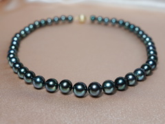 Perlový náhrdelník čierne tahitské perly TPN052SS Perlový náhrdelník tahitské perly TPN052SS-1.JPG TPN052SS