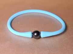 Perlový náramok na leto čierna perla SPB001FB Perlový náramok SPB001FB bledomorý.jpg SPB001FB