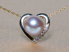 Set šperkov z ružových riečnych perál WW013YS-FP Perlový prívesok ružová perla WW011YP-FP.JPG WW013YS-FP