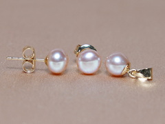 Set šperkov 14K s pravými ružovými perlami FPS200yP-P Perlový set FPS200yP-P-1.JPG FPS200yP-P