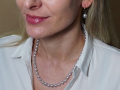 Náhrdelník sivé morské akoya perly APN6570AAsM Perlový set šperkov APSET6570AAsM.JPG APN6570AAsM