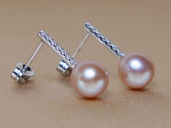 Zlaté náušnice 14K s pravými perlami AAA WW015WE-FP Strieborné náušnice s perlami WW015SE-FP.JPG WW015WE-FP