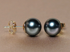 Zlaté napichovacie náušnice z tahitských perál AAA TAE500yQ.1.JPG TAE500yQ