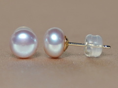 Zlaté napichovacie perlové náušnice LSE14YG.1.JPG LSE14YG