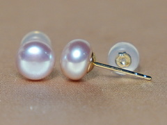 Zlaté napichovacie perlové náušnice LSE14YG.2.JPG LSE14YG